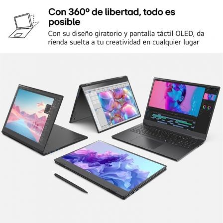 LG Gram Pro 16T90TP-K AP88B Portátil Convertible OLED 16 Pulgadas Táctil Intel Core Ultra 7 32GB 1TB LG Gram Pro 16T90TP-K AP88B Portátil Convertible OLED 16 Pulgadas Táctil Intel Core Ultra 7 32GB 1TB